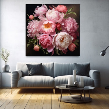 Peonies Bouquet Painting